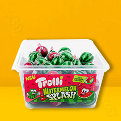 TROLLI WATERMELON SPLASH TUBS 6X60