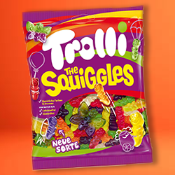 TROLLI THE SQUIGGLES BAGS 30X100G