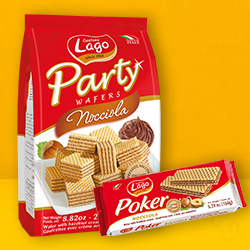 LAGO PARTY 150GR & 250GR HAZELNUT