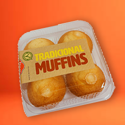 GIMAR PLAIN MUFFIN 310G 4PACK
