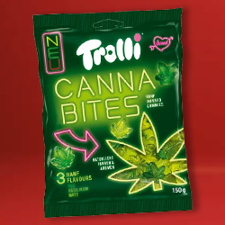 TROLLI CANNA BITES BAGS 28X150G