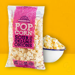 POPHOUSE POPCORN WITH SOUR CREAM AND ONIONS POPHOUSE 65G