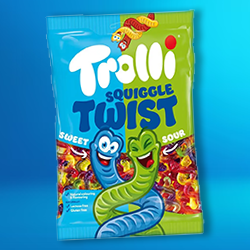 TROLLI SQUIGGLES TWIST BAGS 24X100G